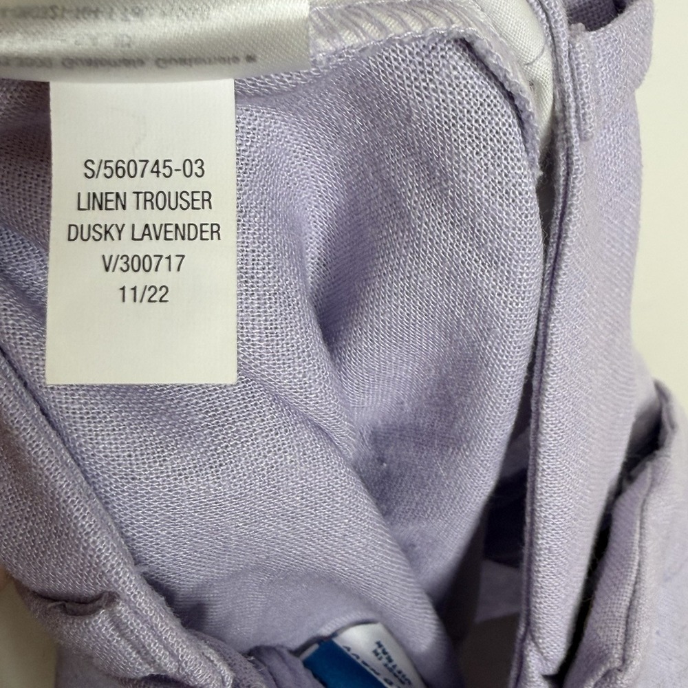 Old Navy Pleated Linen Blend Shorts Lavender Womens M Coastal Preppy High Rise - Picture 6 of 6